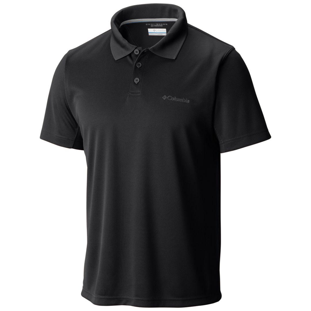 Columbia Men Black New Utilizer Polo (Sun Protection)