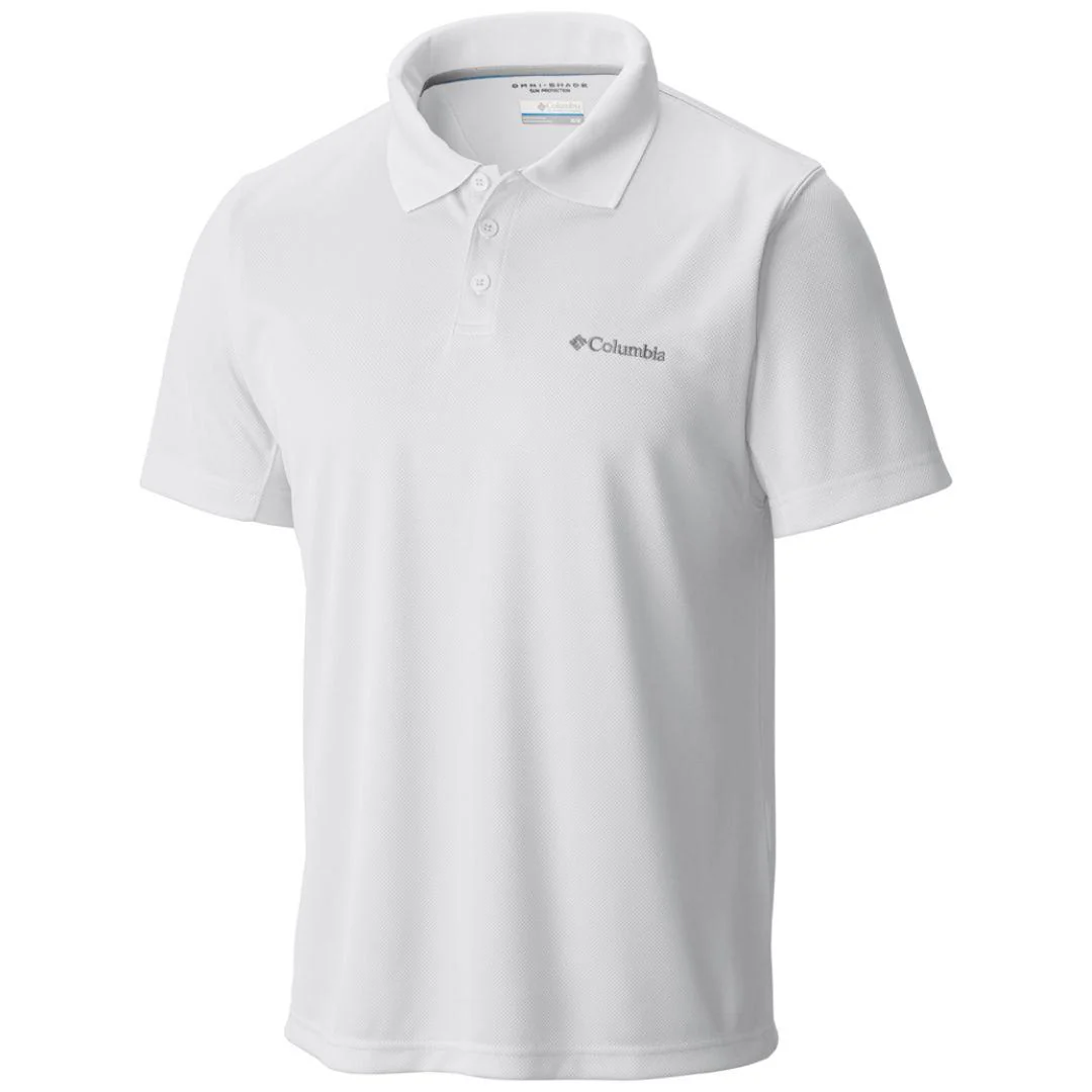 Columbia Men White New Utilizer Polo (Sun Protection)