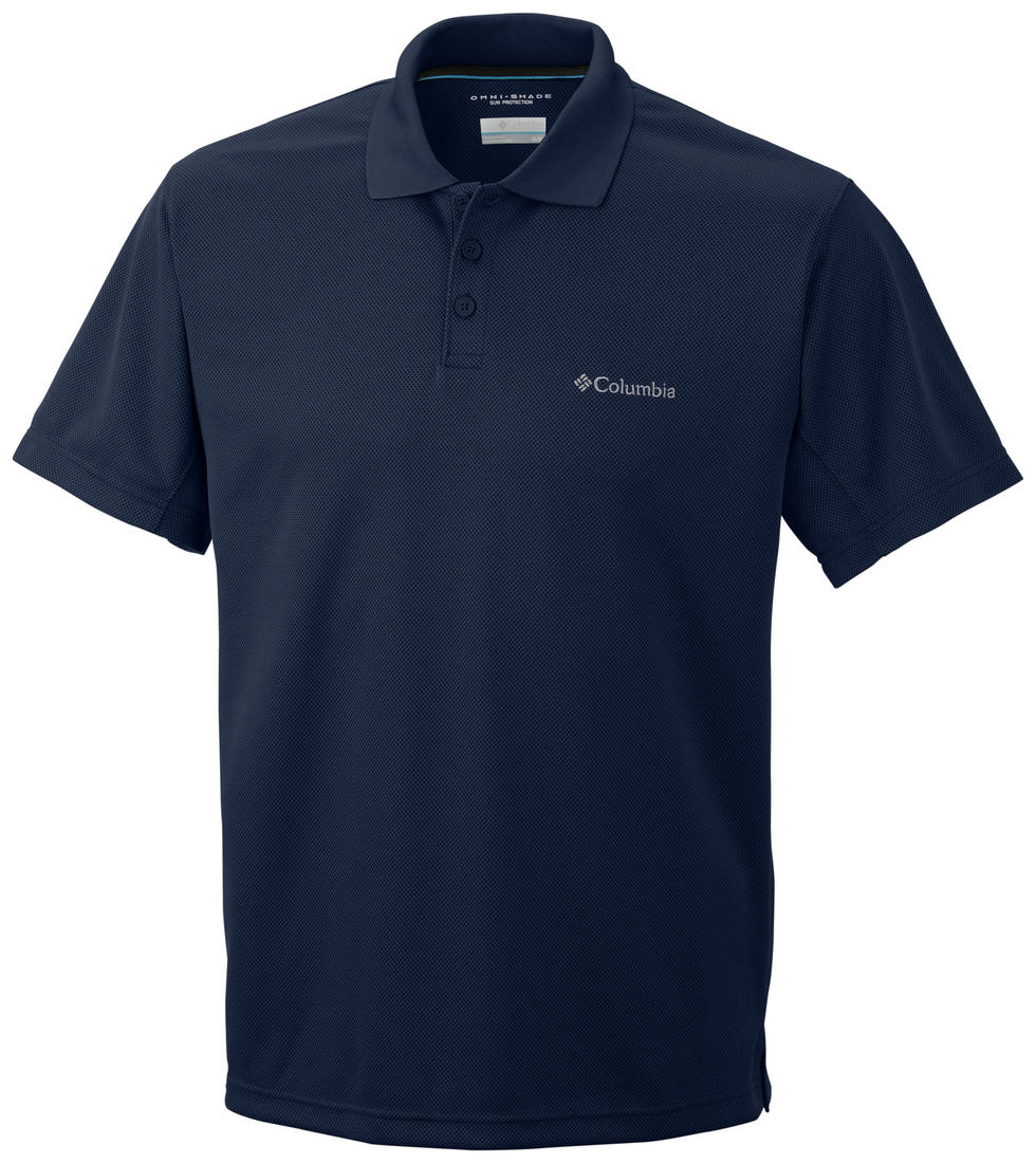 Columbia Men Blue New Utilizer Polo (Sun Protection)