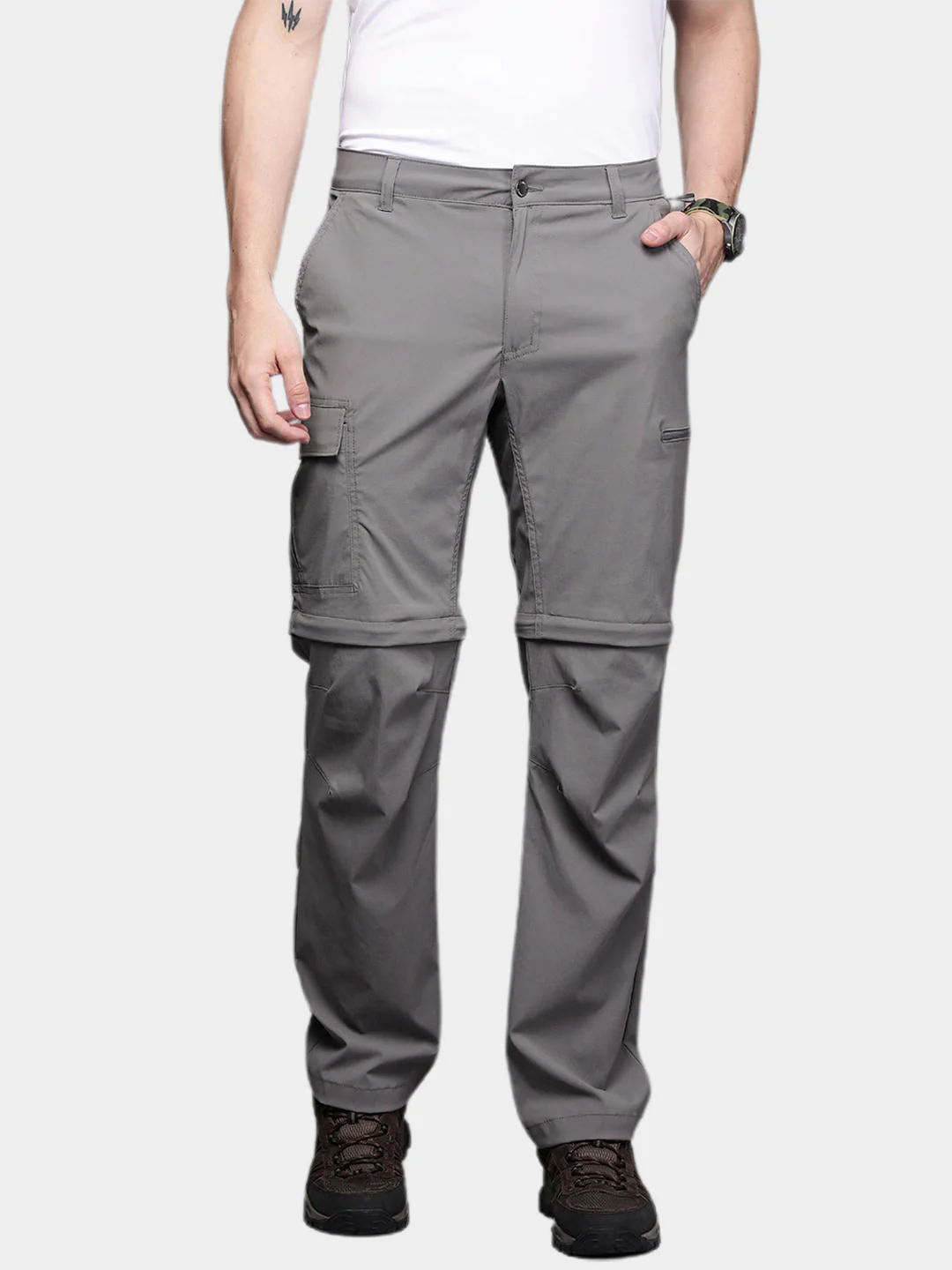 Columbia Men Grey Newton Ridge Convertible Pant (Sun Protection) - Image 12