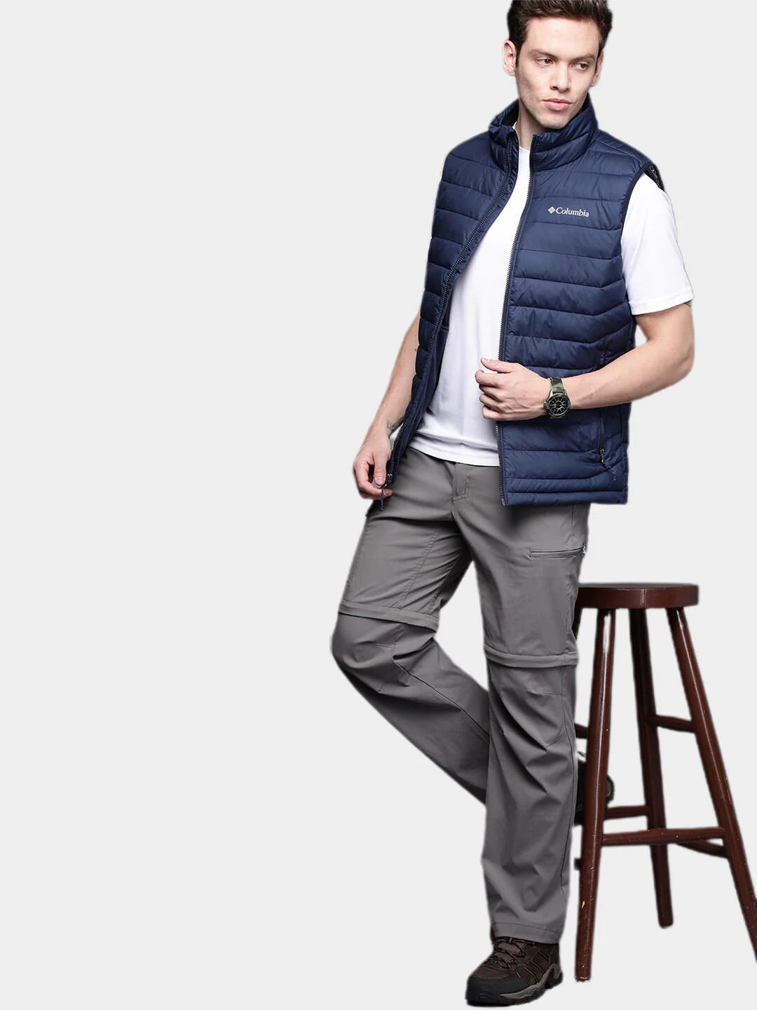 Columbia Men Grey Newton Ridge Convertible Pant (Sun Protection) - Image 15