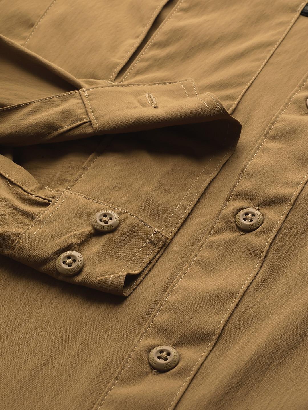 Columbia Men Brown Newton Ridge II Long Sleeve (Sun Protection) - Image 10