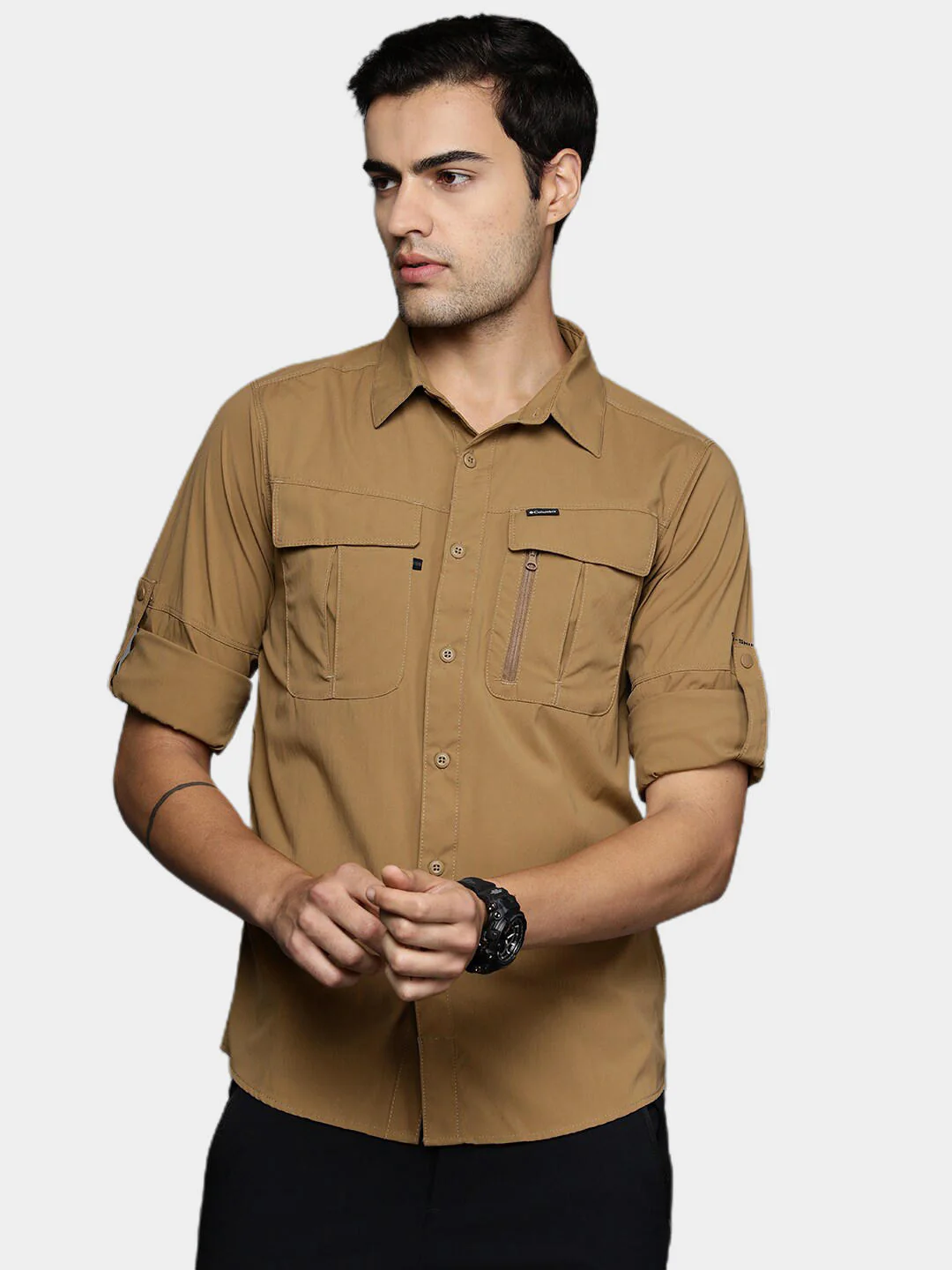 Columbia Men Brown Newton Ridge II Long Sleeve (Sun Protection) - Image 11