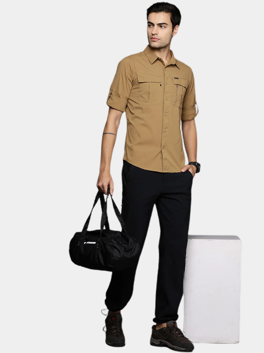 Columbia Men Brown Newton Ridge II Long Sleeve (Sun Protection) - Image 14