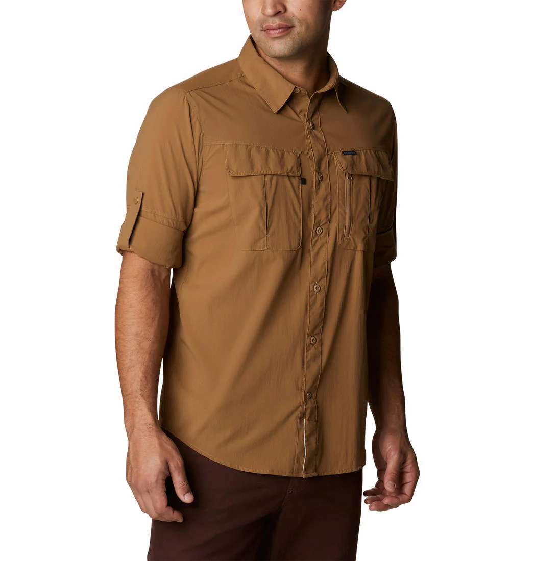 Columbia Men Brown Newton Ridge II Long Sleeve (Sun Protection) - Image 2