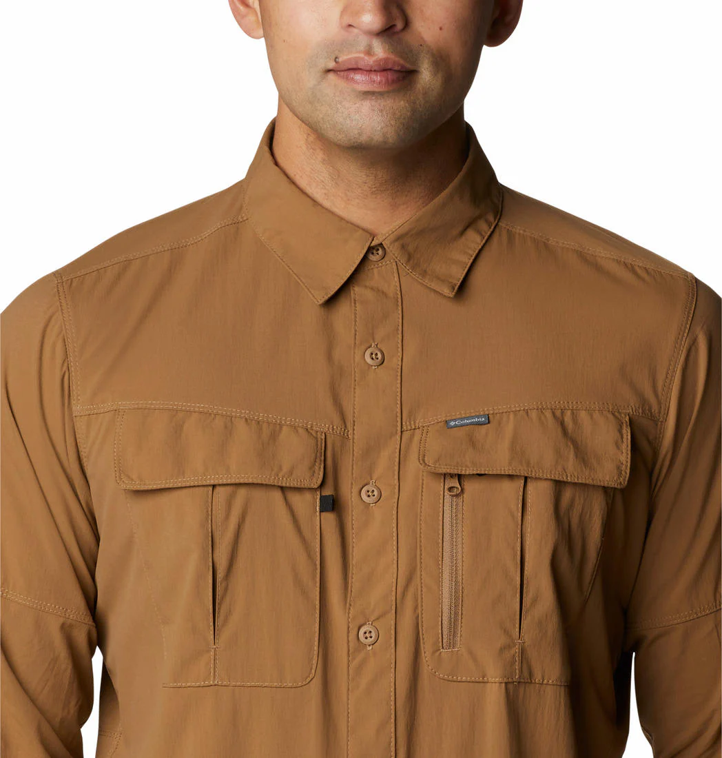 Columbia Men Brown Newton Ridge II Long Sleeve (Sun Protection) - Image 4