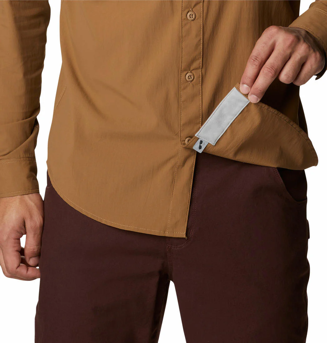 Columbia Men Brown Newton Ridge II Long Sleeve (Sun Protection) - Image 5