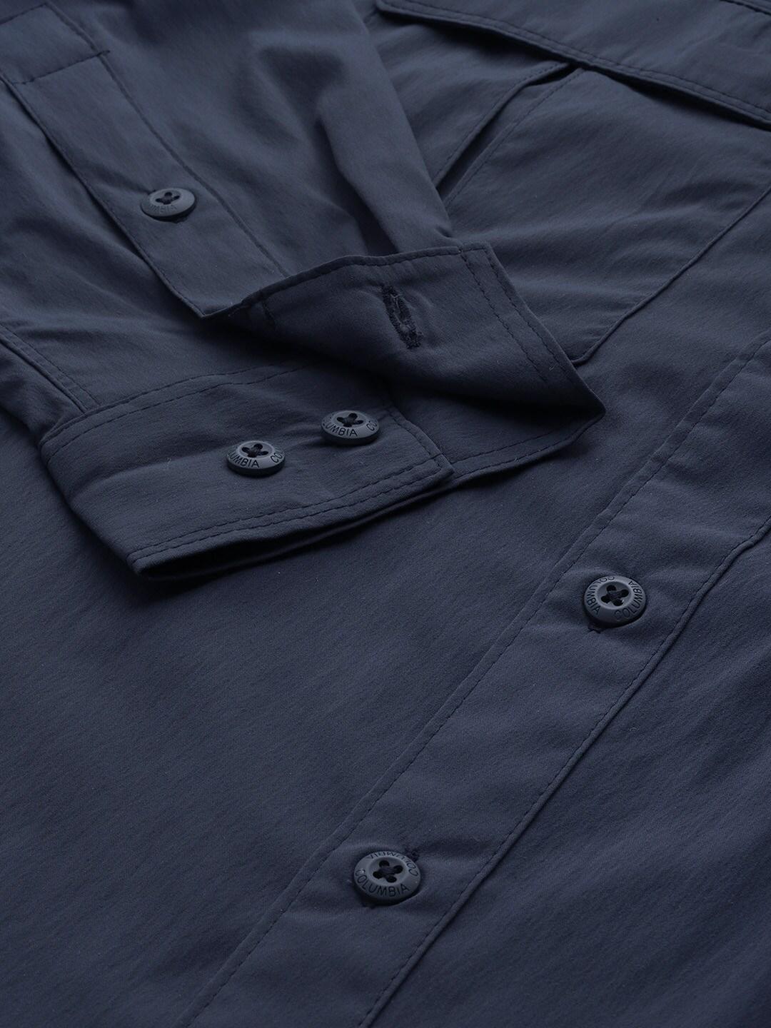 Columbia Men Blue Newton Ridge II Long Sleeve (Sun Protection) - Image 10