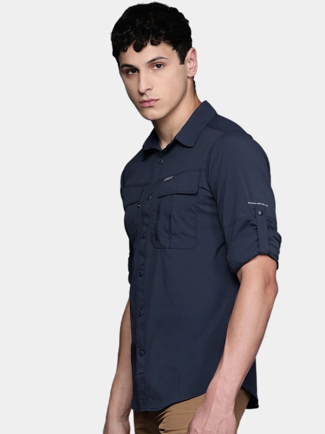Columbia Men Blue Newton Ridge II Long Sleeve (Sun Protection) - Image 12