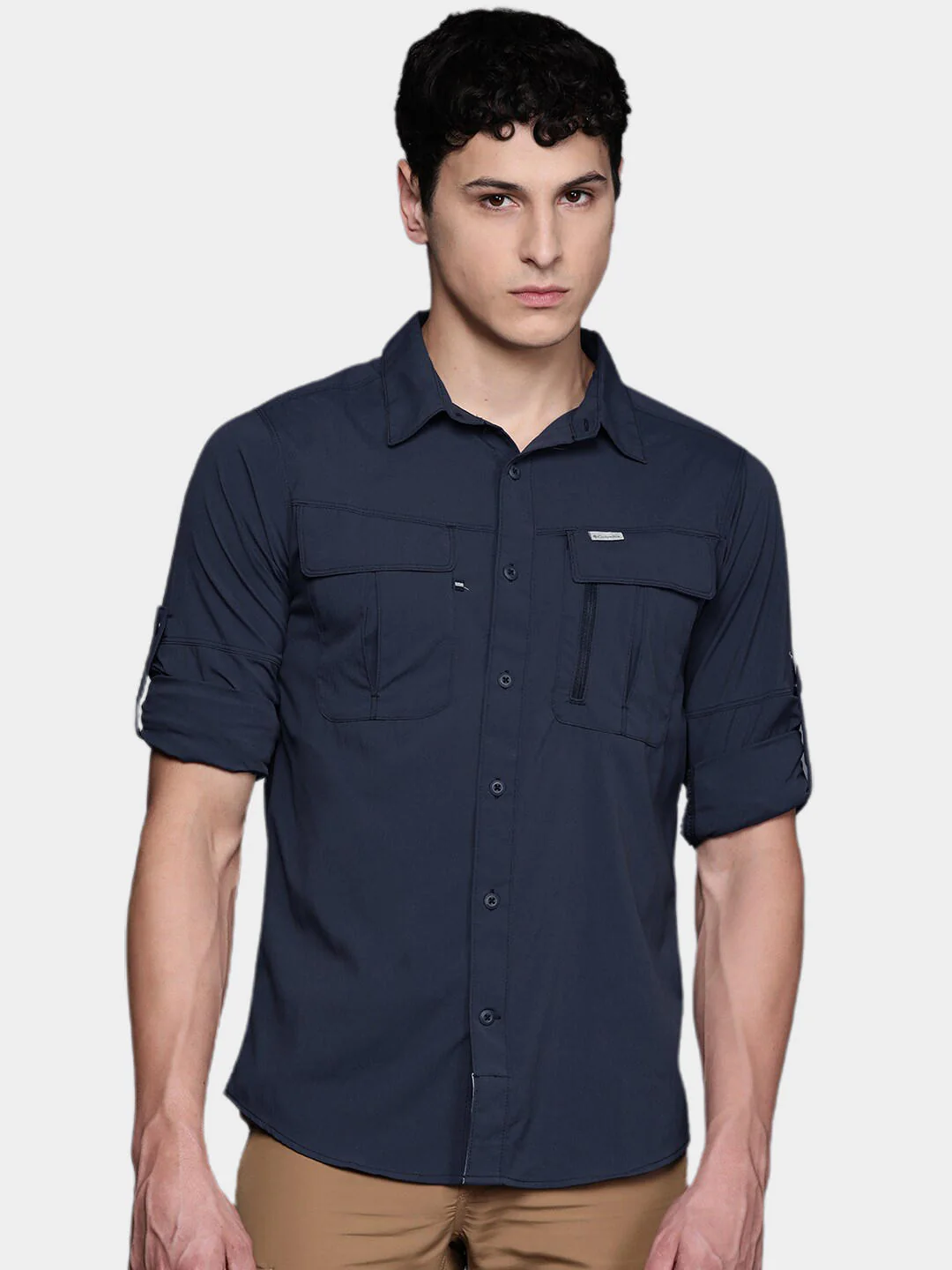 Columbia Men Blue Newton Ridge II Long Sleeve (Sun Protection) - Image 13