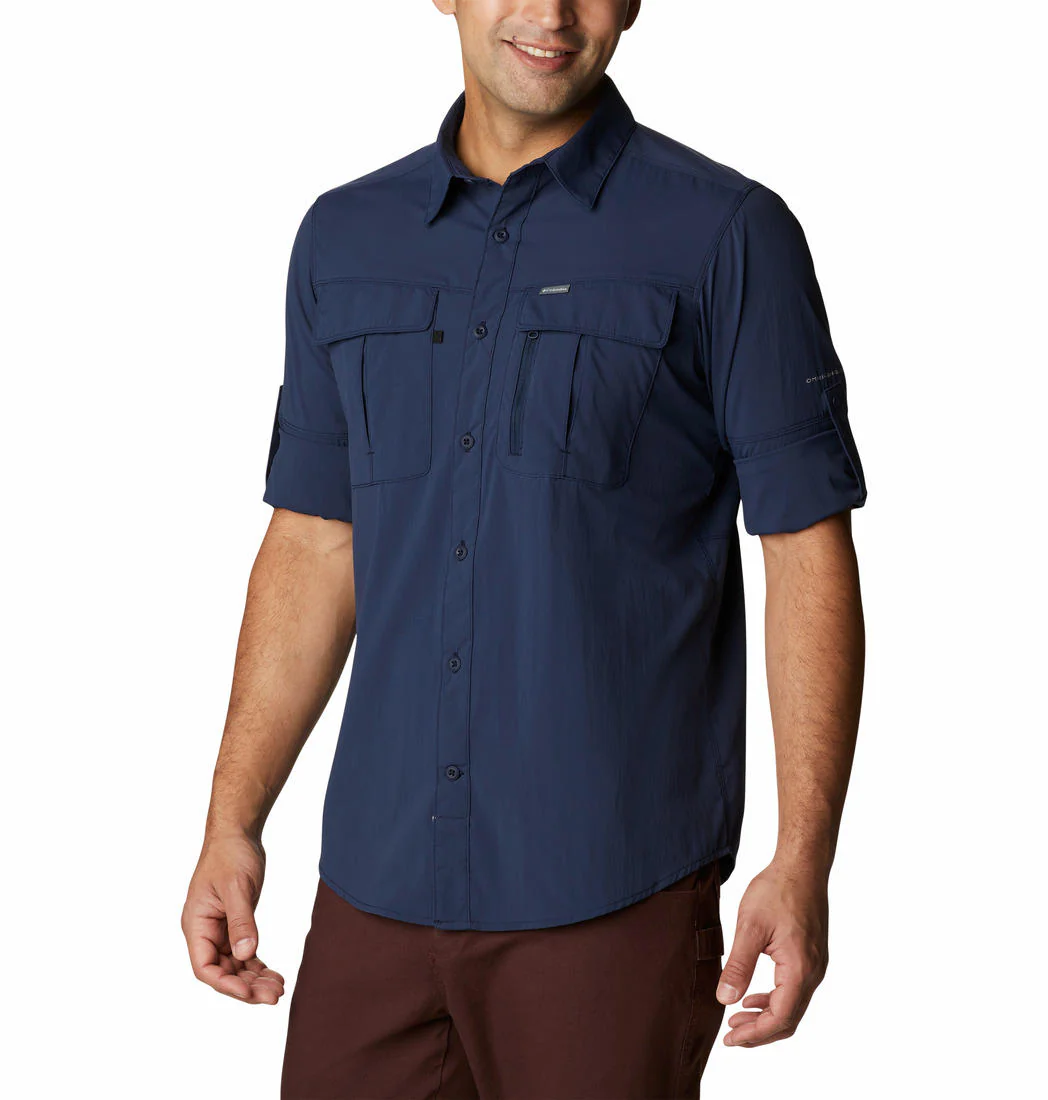 Columbia Men Blue Newton Ridge II Long Sleeve (Sun Protection) - Image 2