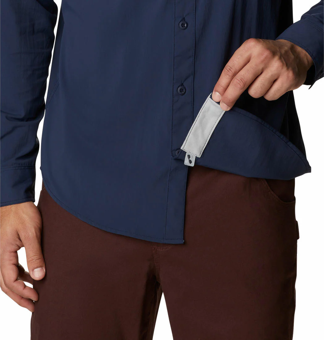 Columbia Men Blue Newton Ridge II Long Sleeve (Sun Protection) - Image 5