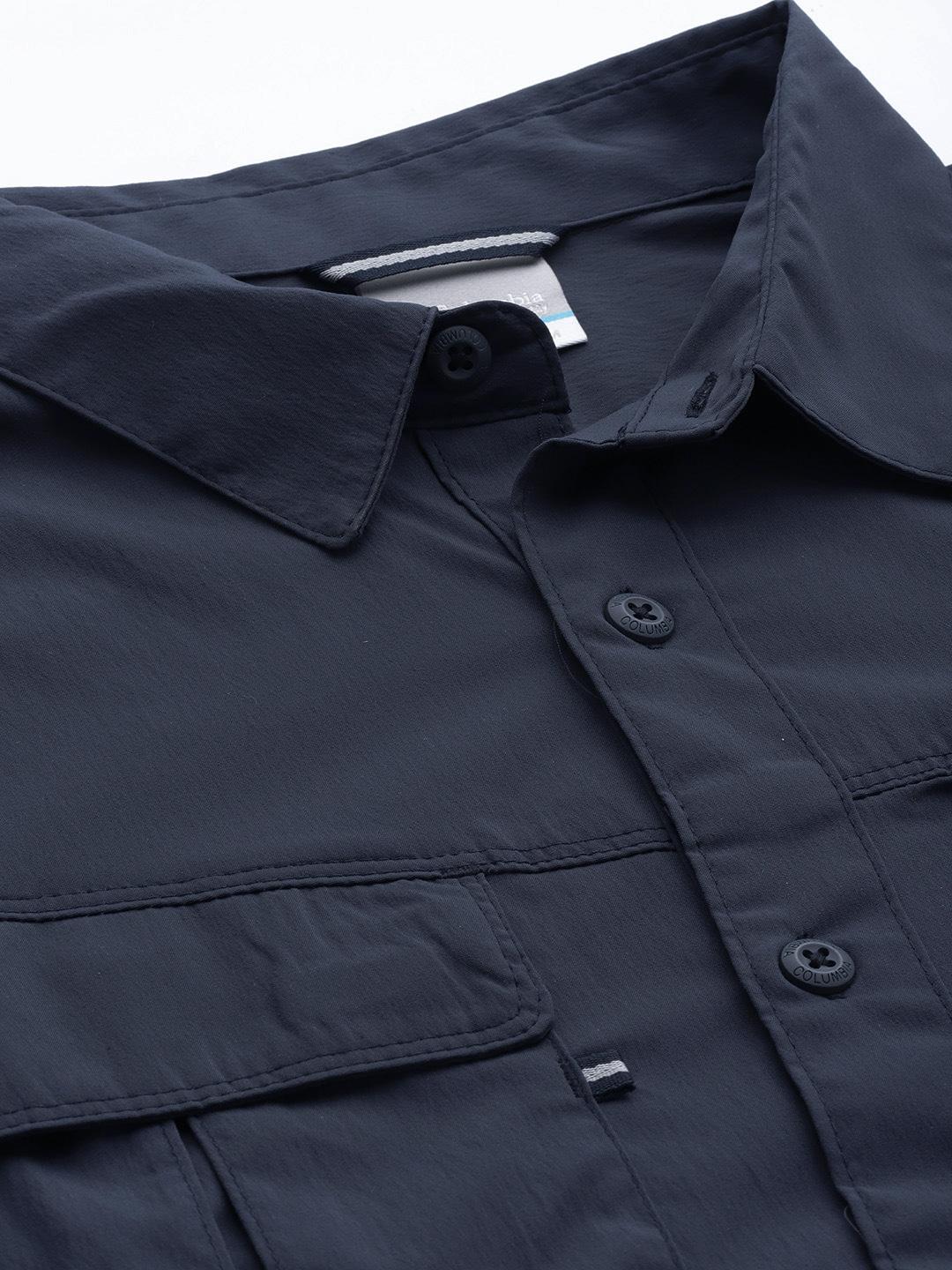Columbia Men Blue Newton Ridge II Long Sleeve (Sun Protection) - Image 9