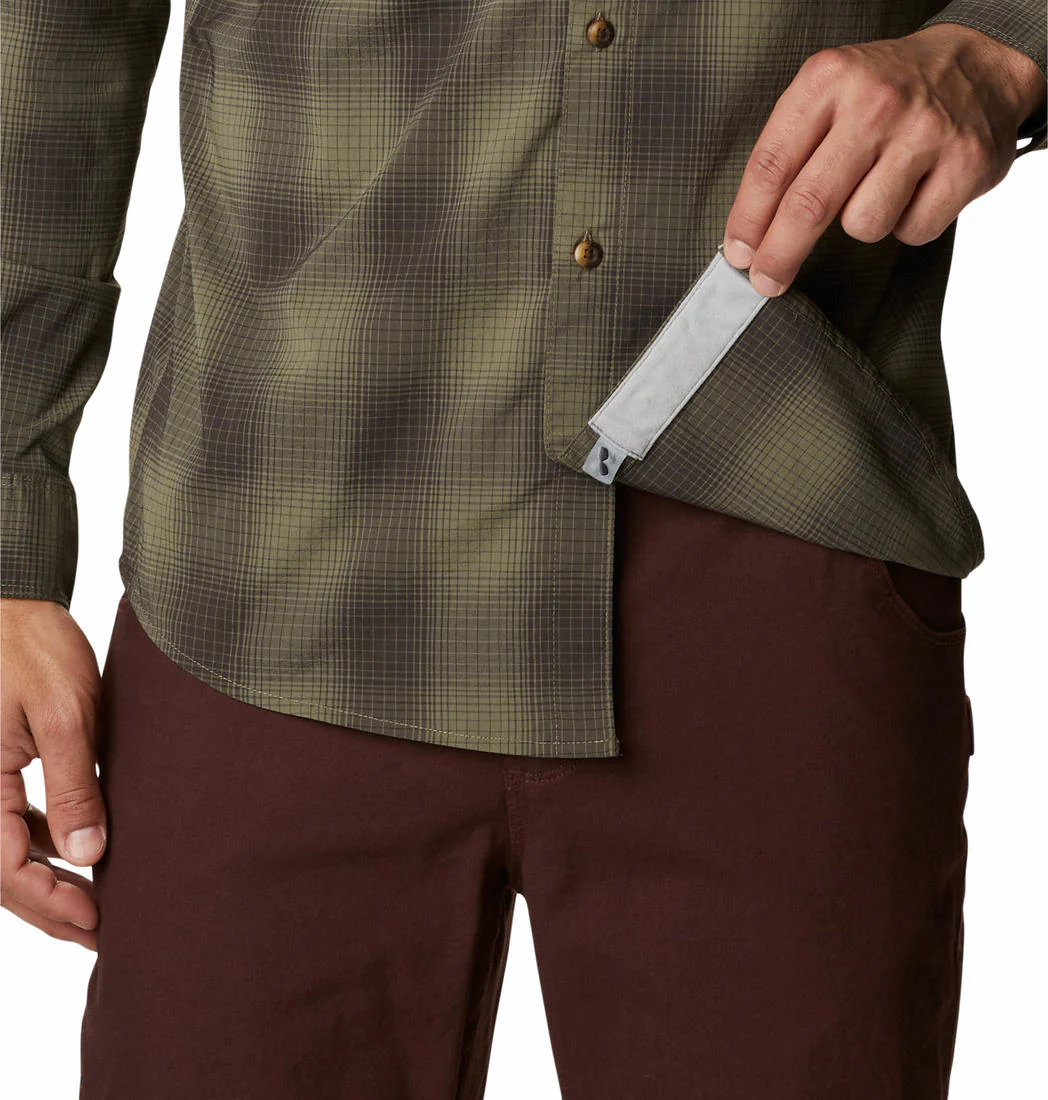 Columbia Men Green Newton Ridge II Plaid Long Sleeve (Sun Protection) - Image 5