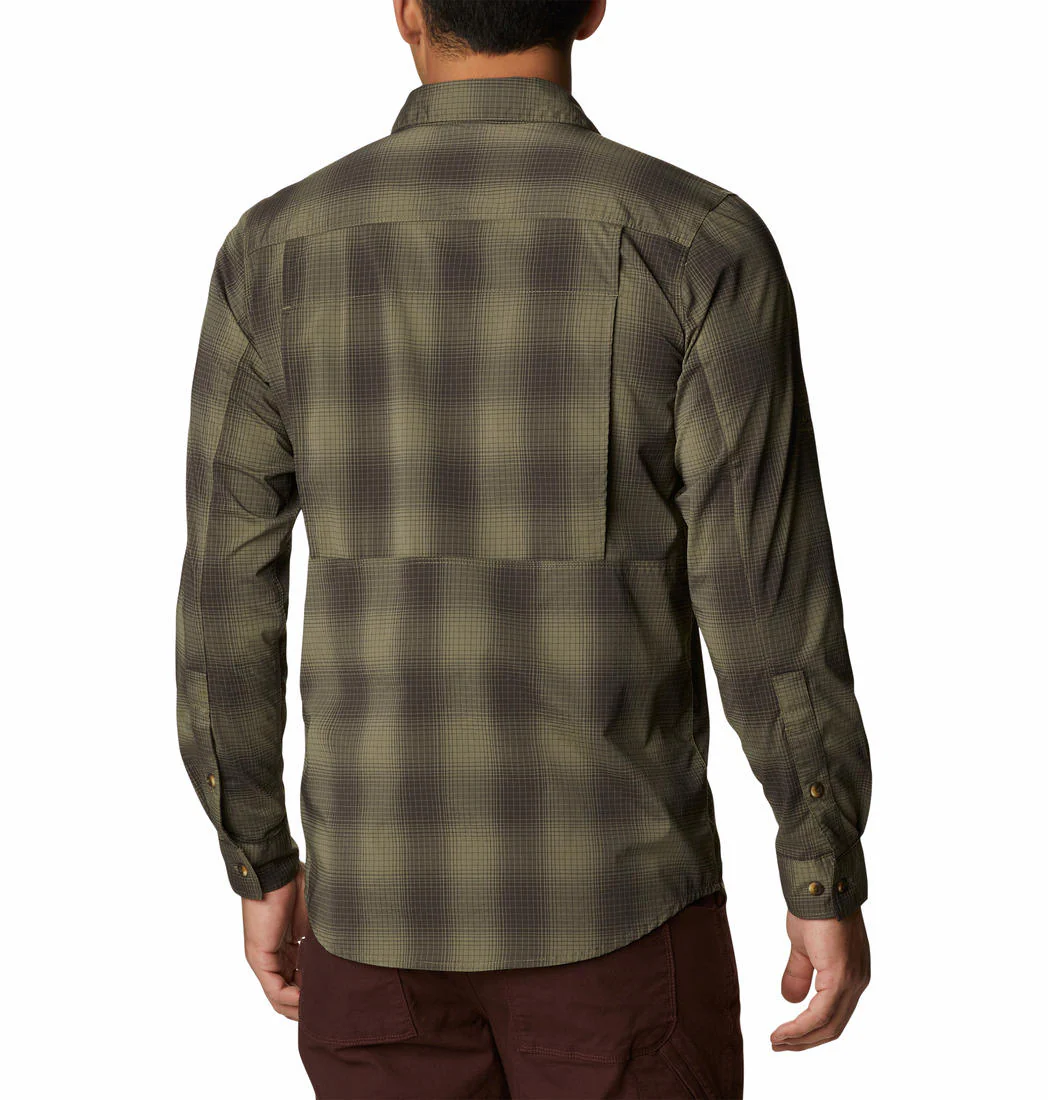 Columbia Men Green Newton Ridge II Plaid Long Sleeve (Sun Protection) - Image 8