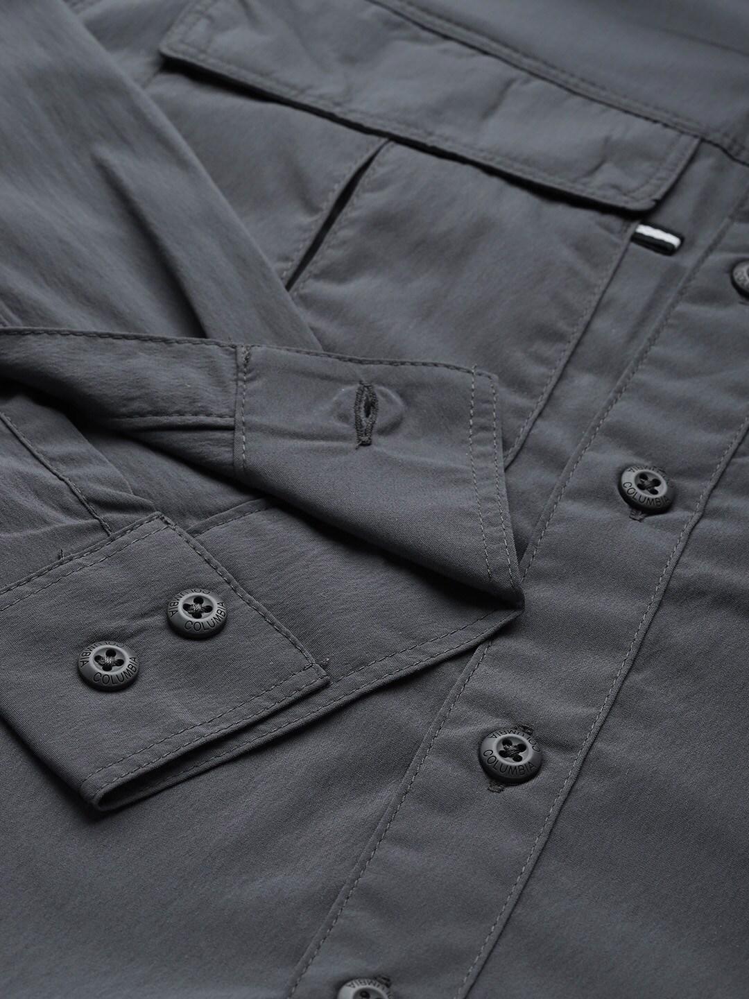 Columbia Men Black Newton Ridge Long Sleeve (Sun Protection) - Image 6