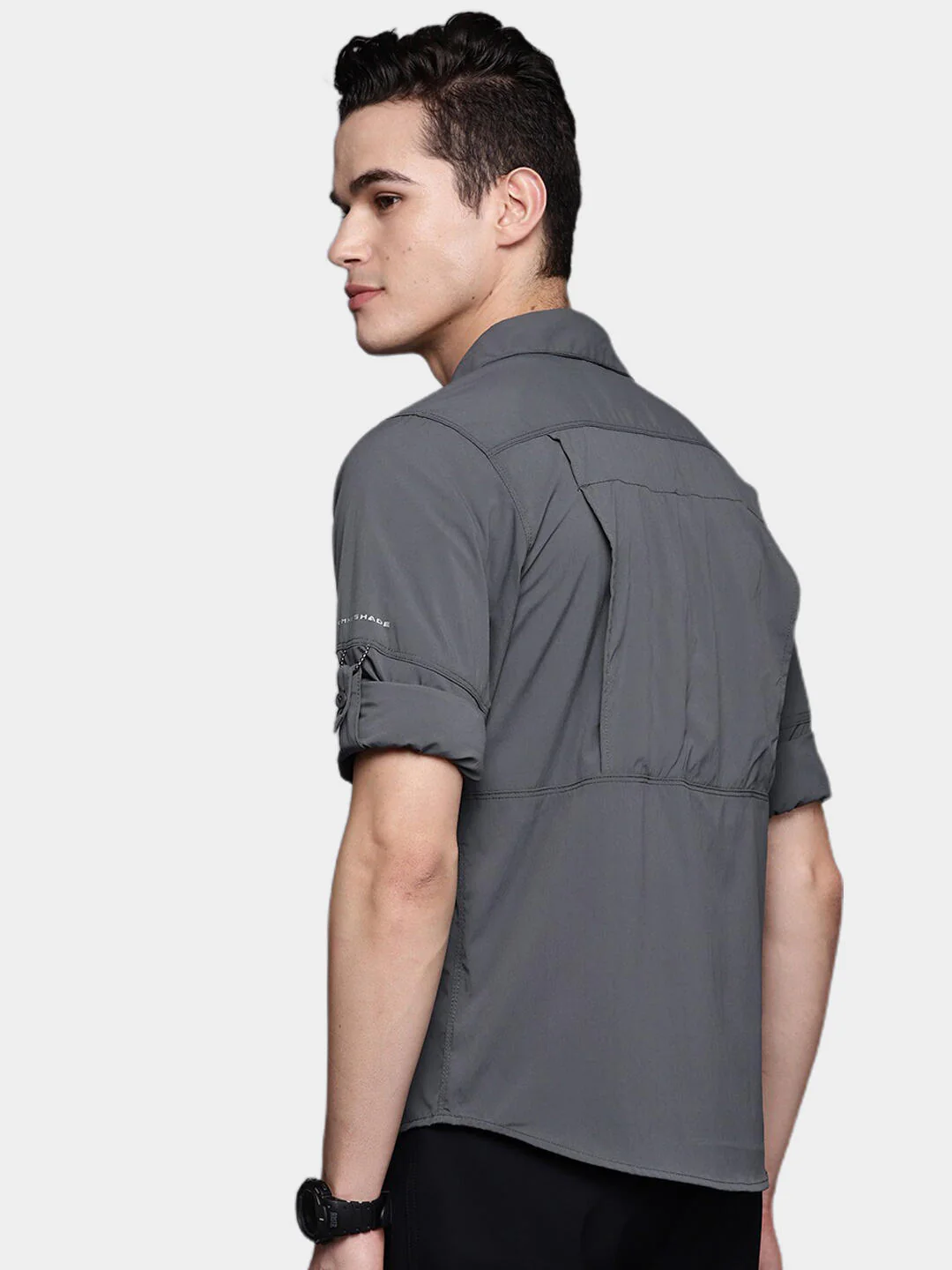 Columbia Men Black Newton Ridge Long Sleeve (Sun Protection) - Image 8