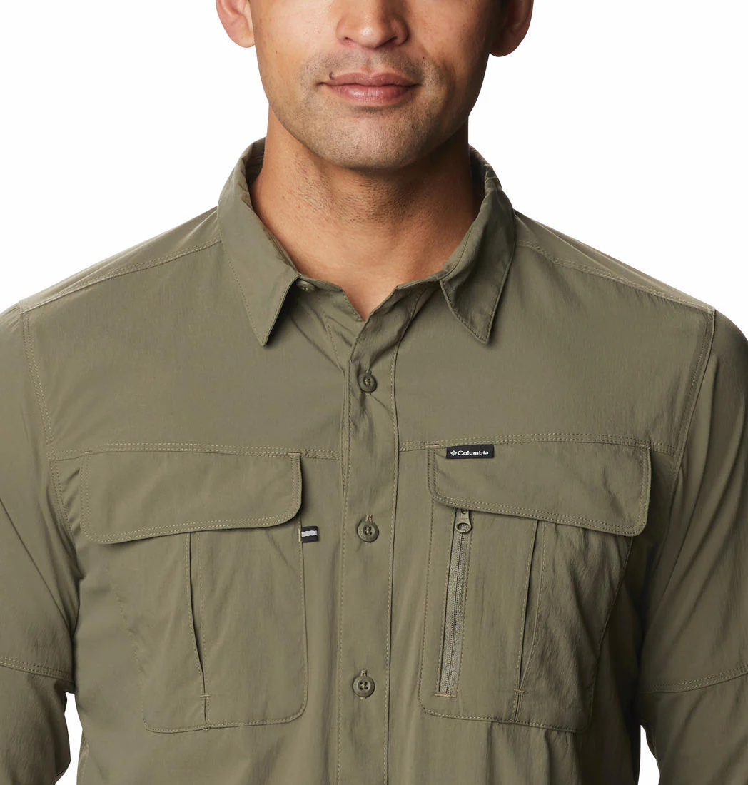 Columbia Men Green Newton Ridge Long Sleeve (Sun Protection) - Image 7