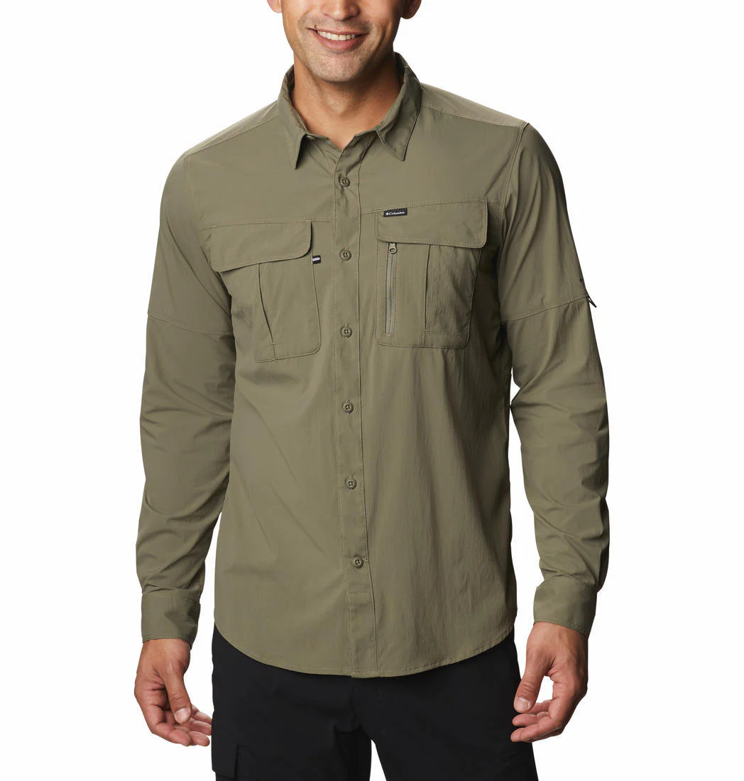Columbia Men Green Newton Ridge Long Sleeve (Sun Protection) - Image 8