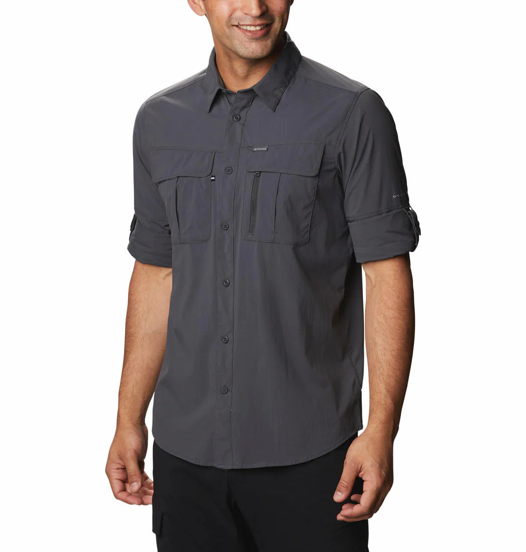 Columbia Men Black Newton Ridge Long Sleeve (Sun Protection) - Image 5