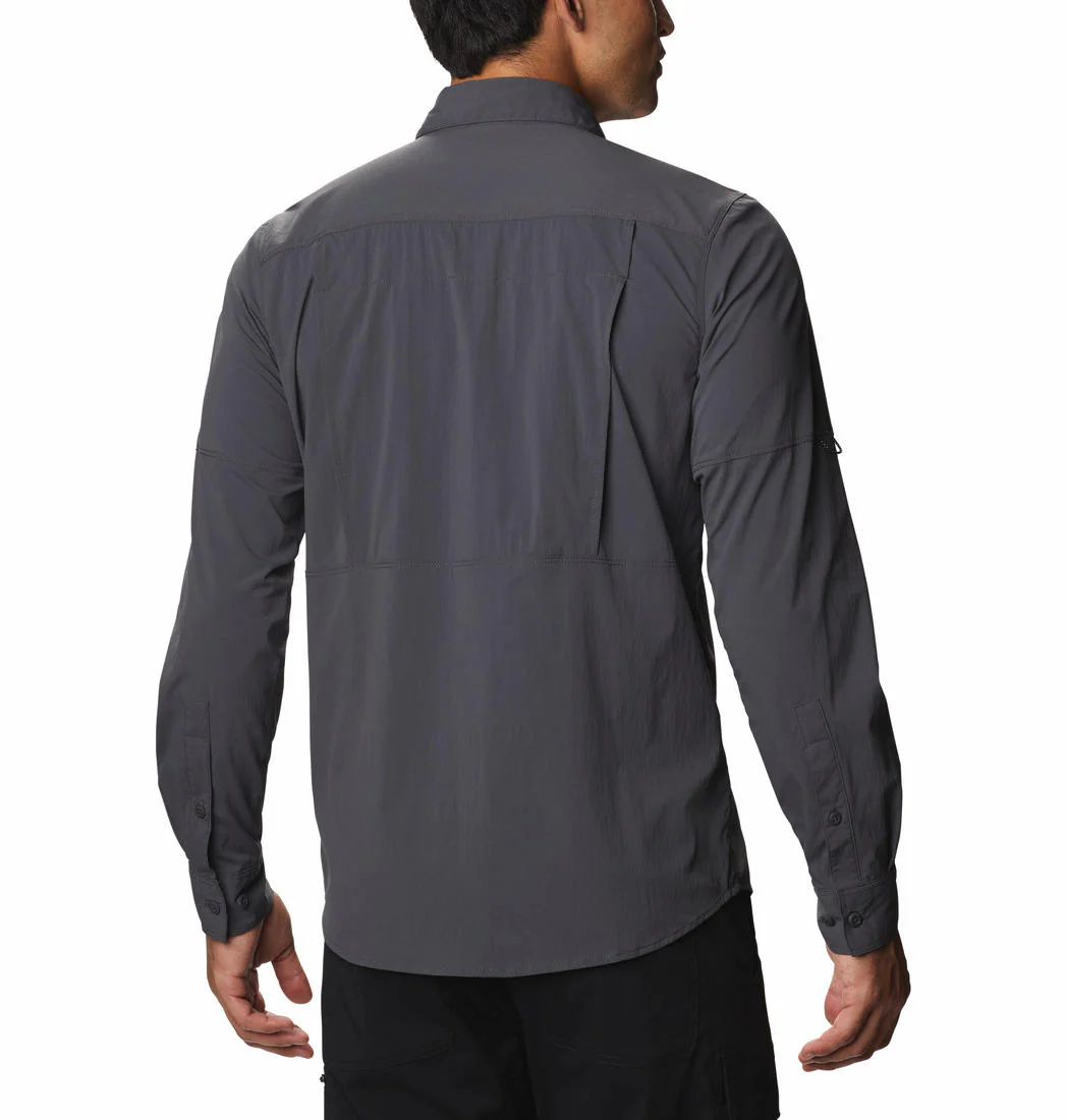 Columbia Men Black Newton Ridge Long Sleeve (Sun Protection) - Image 8