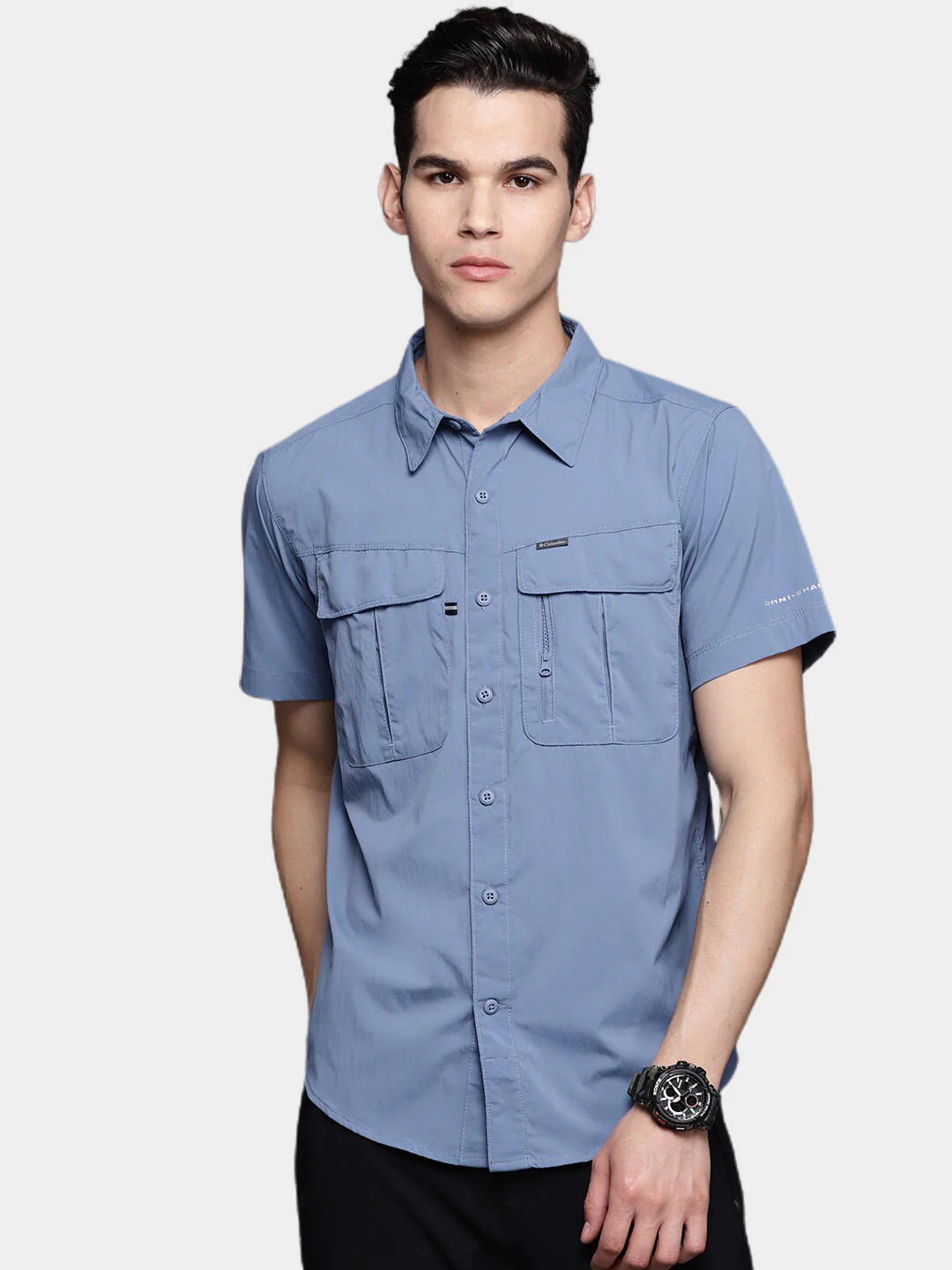Columbia Men Blue Newton Ridge Short Sleeve (Sun Protection) - Image 11