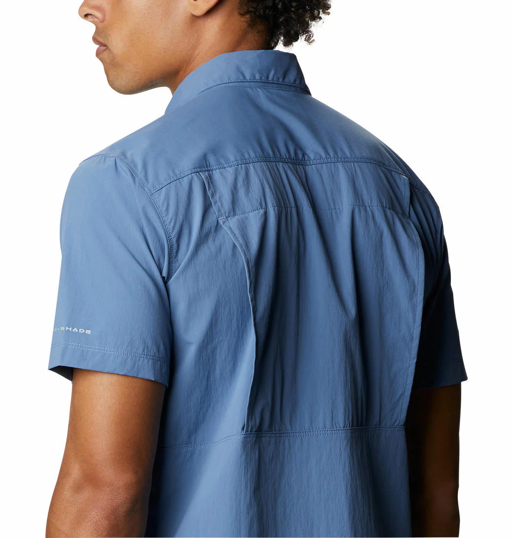 Columbia Men Blue Newton Ridge Short Sleeve (Sun Protection) - Image 5