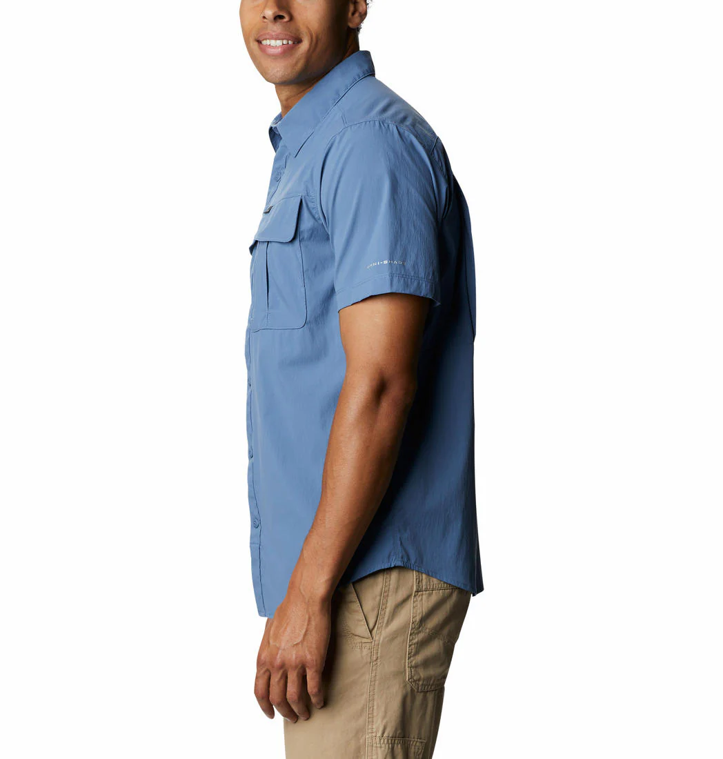 Columbia Men Blue Newton Ridge Short Sleeve (Sun Protection) - Image 6