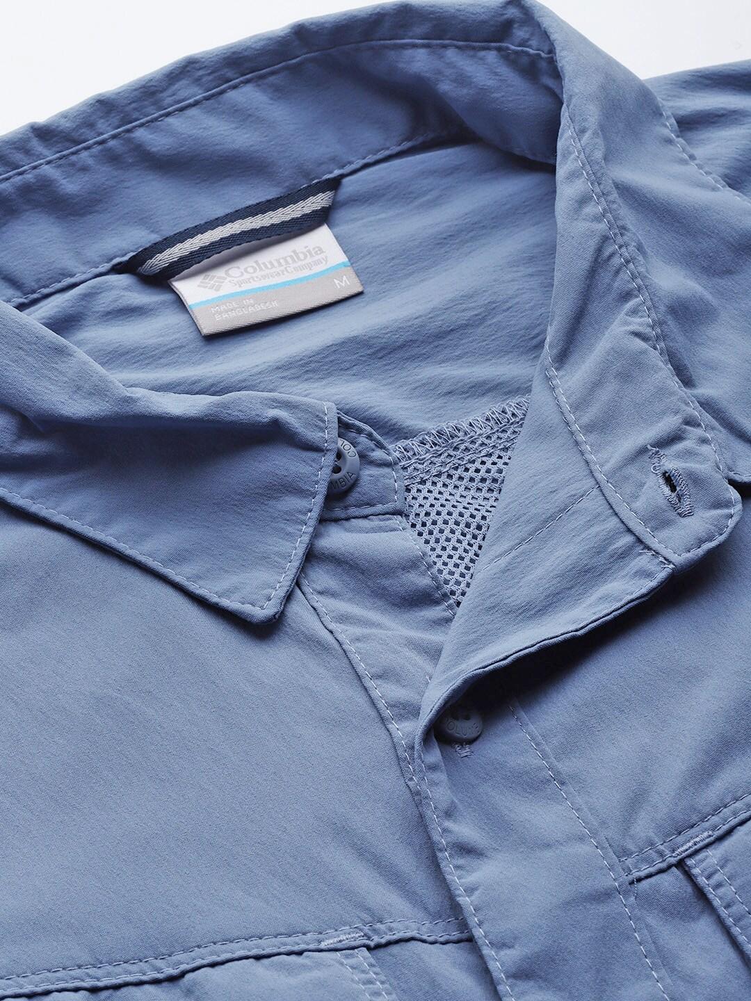 Columbia Men Blue Newton Ridge Short Sleeve (Sun Protection) - Image 8