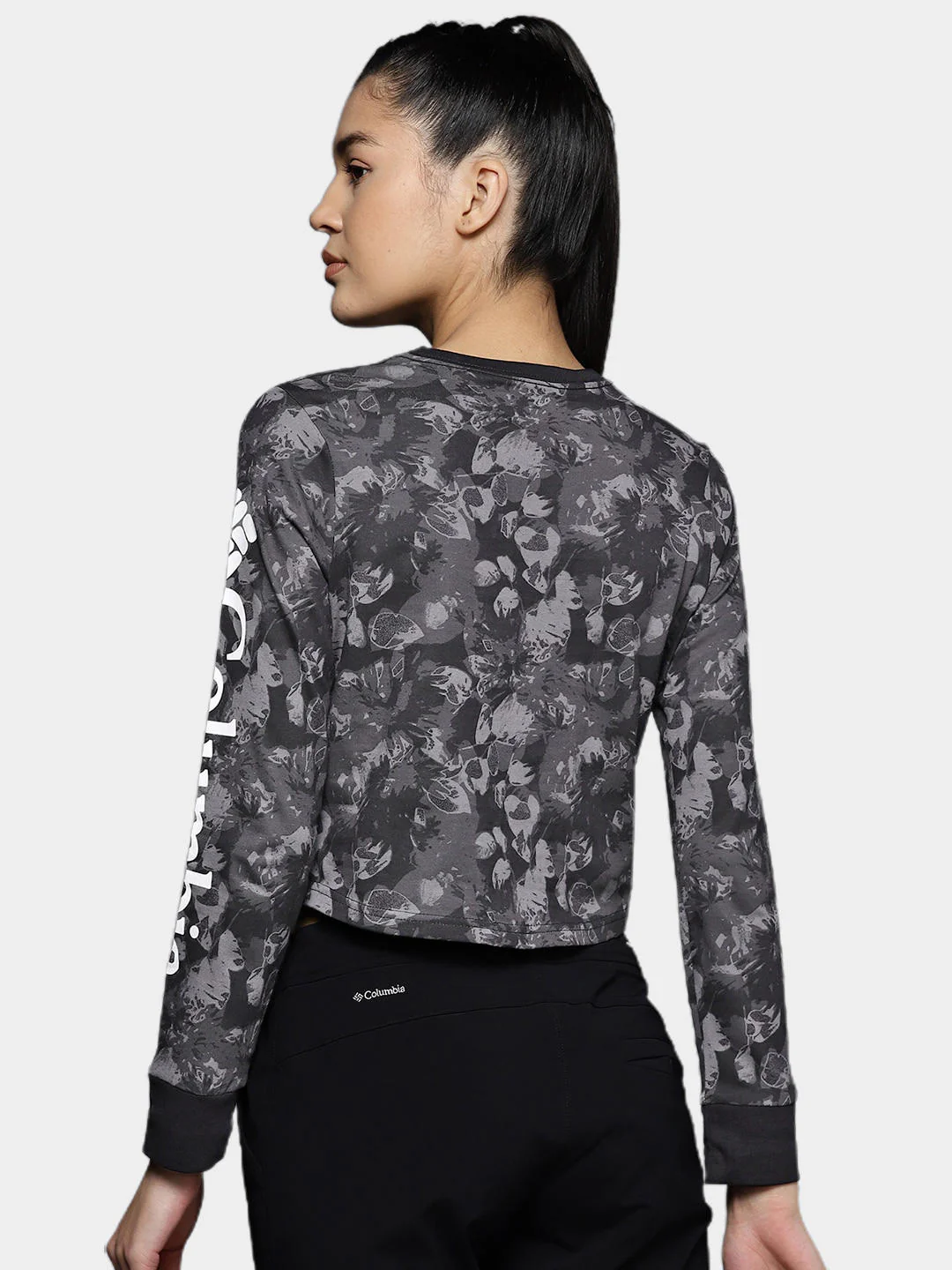 Columbia Women Black North Cascades LS Printed - Image 10