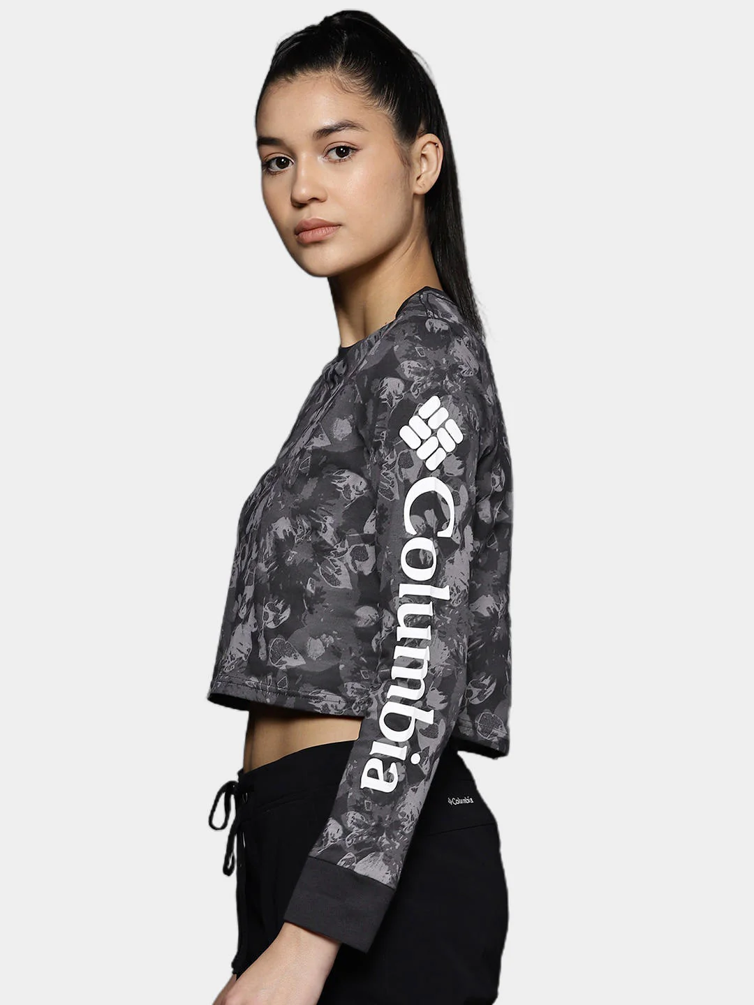 Columbia Women Black North Cascades LS Printed - Image 11