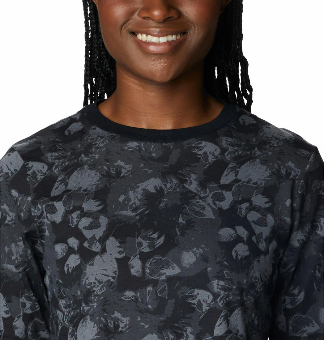 Columbia Women Black North Cascades LS Printed - Image 4
