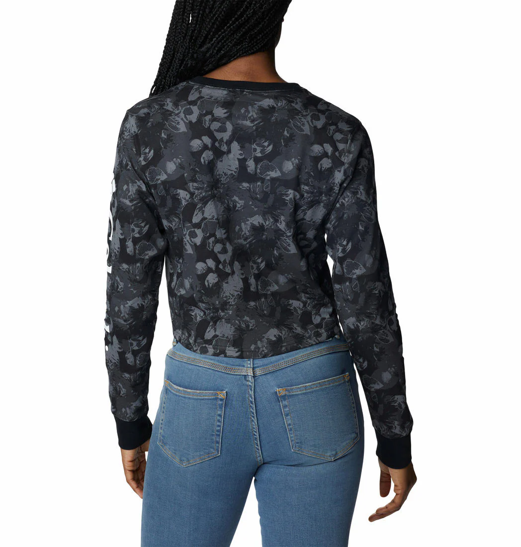 Columbia Women Black North Cascades LS Printed - Image 5