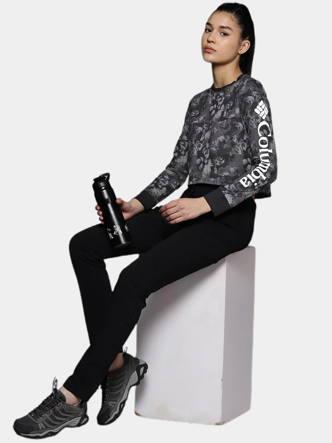 Columbia Women Black North Cascades LS Printed - Image 8