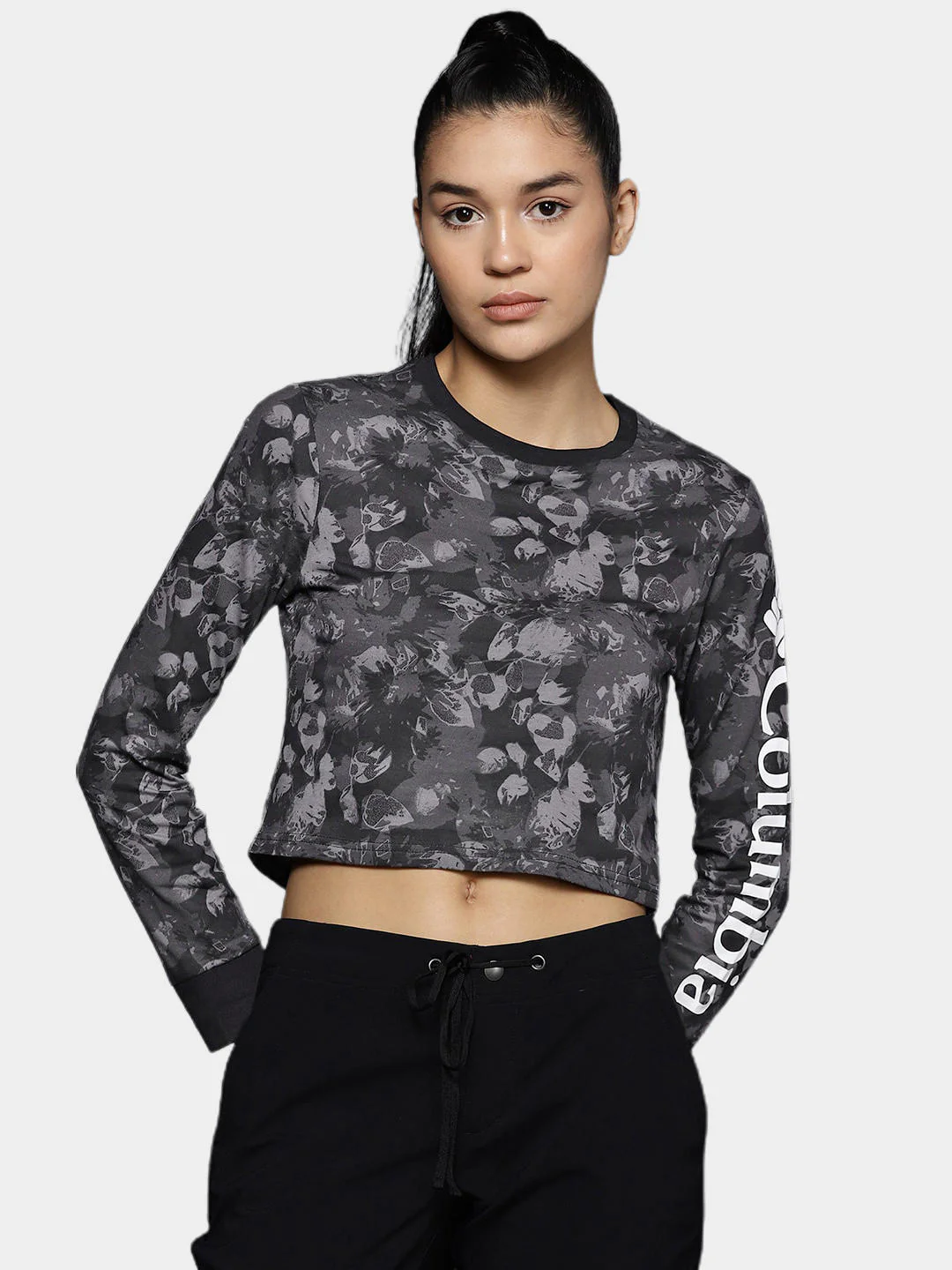 Columbia Women Black North Cascades LS Printed - Image 9