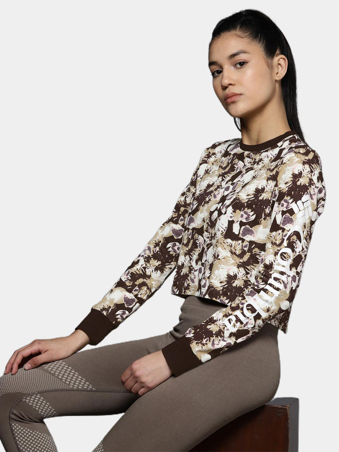 Columbia Women Brown North Cascades LS Printed - Image 8