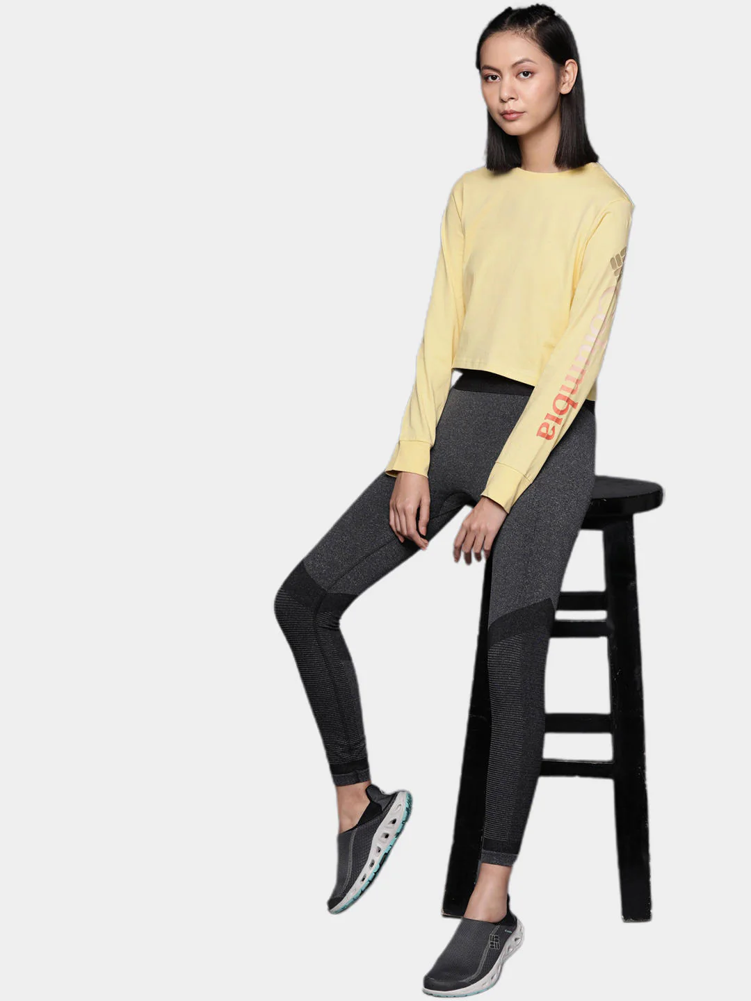 Columbia Women Yellow North Cascades LS Printed - Image 10