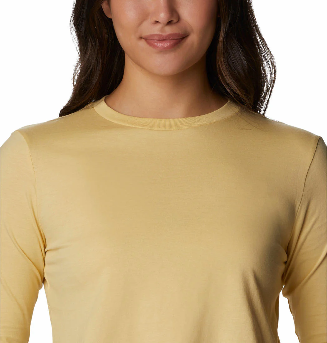 Columbia Women Yellow North Cascades LS Printed - Image 3