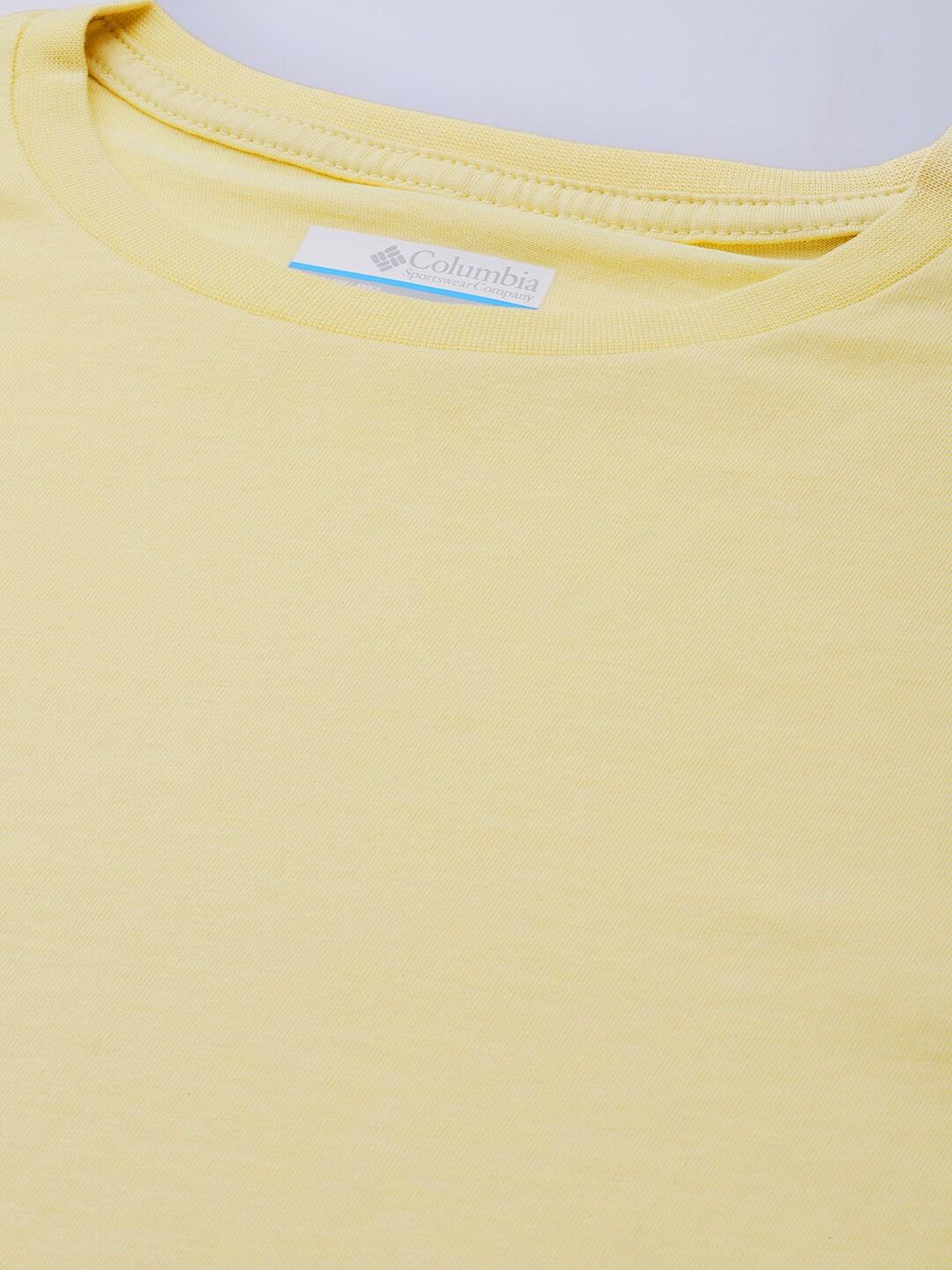 Columbia Women Yellow North Cascades LS Printed - Image 6