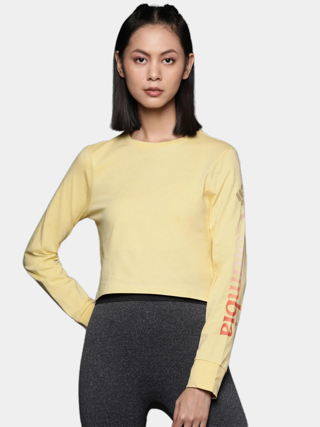 Columbia Women Yellow North Cascades LS Printed - Image 9