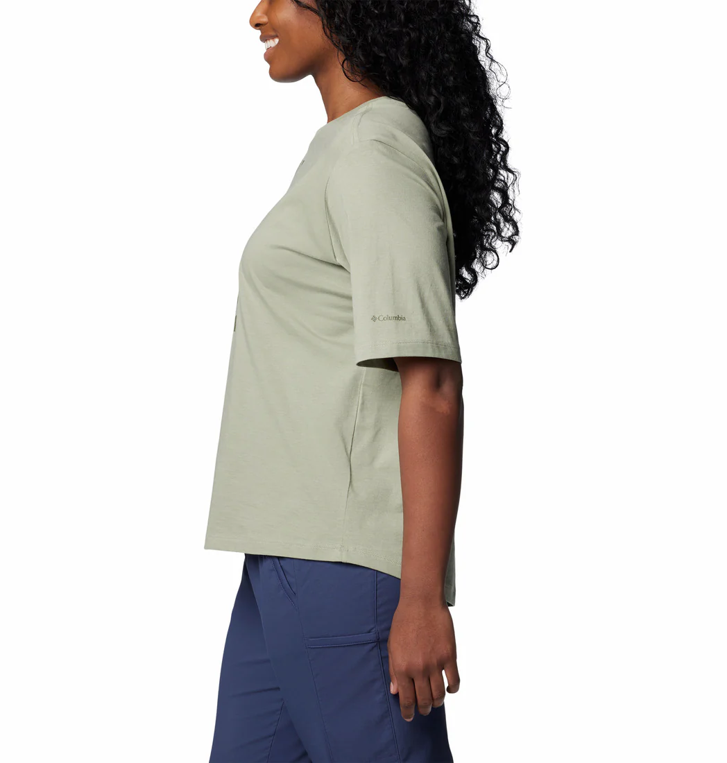Columbia Women Green North Cascades Relaxed Tee - Image 4
