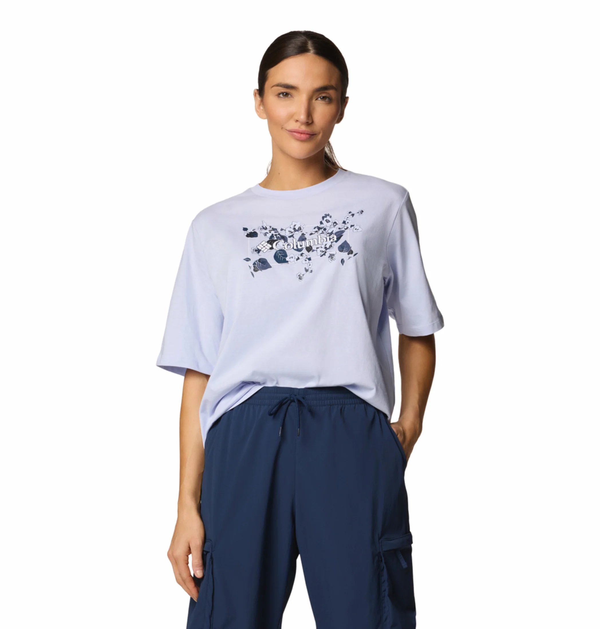 Columbia Women Purple North Cascades Relaxed Tee