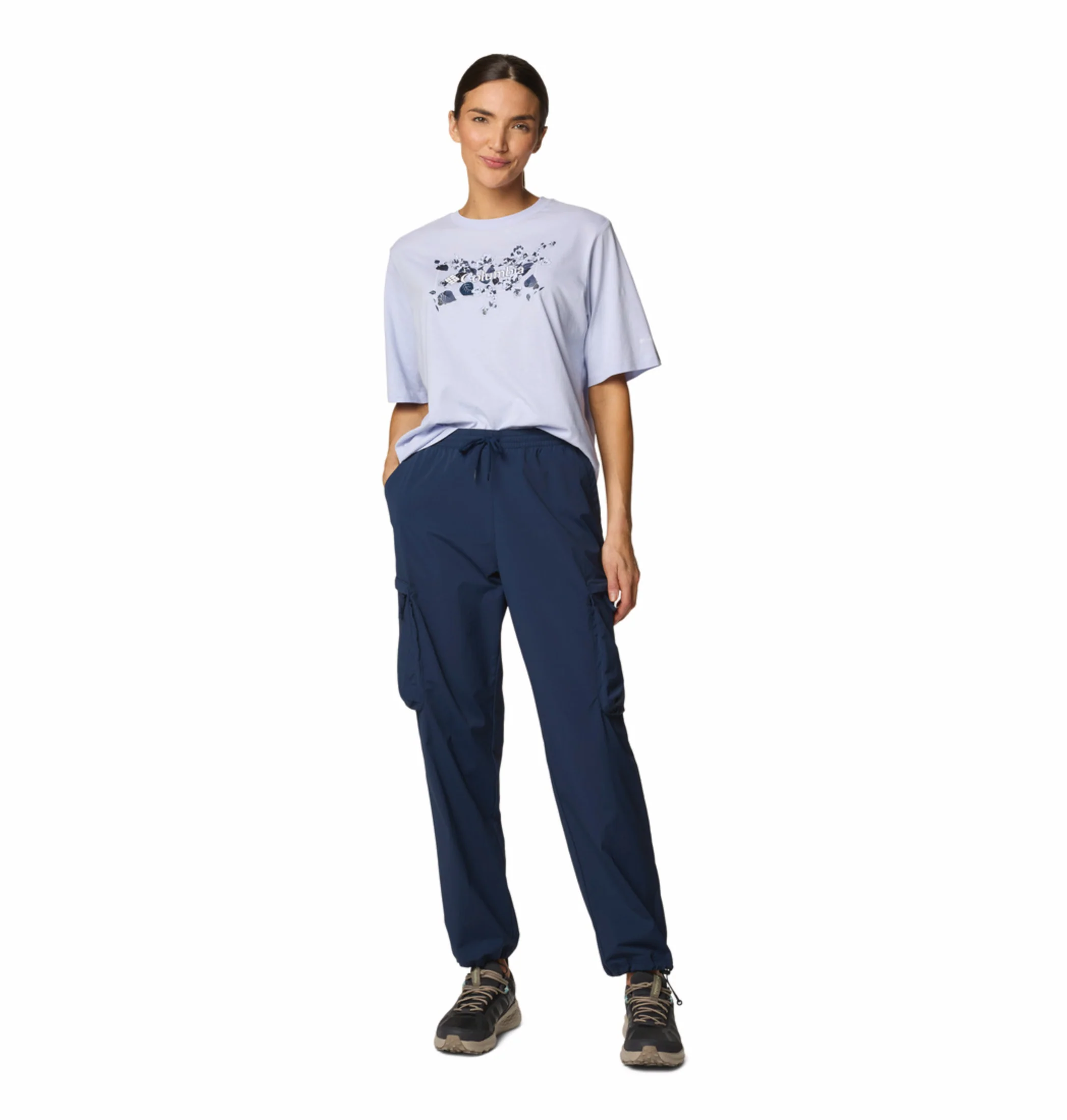 Columbia Women Purple North Cascades Relaxed Tee - Image 4