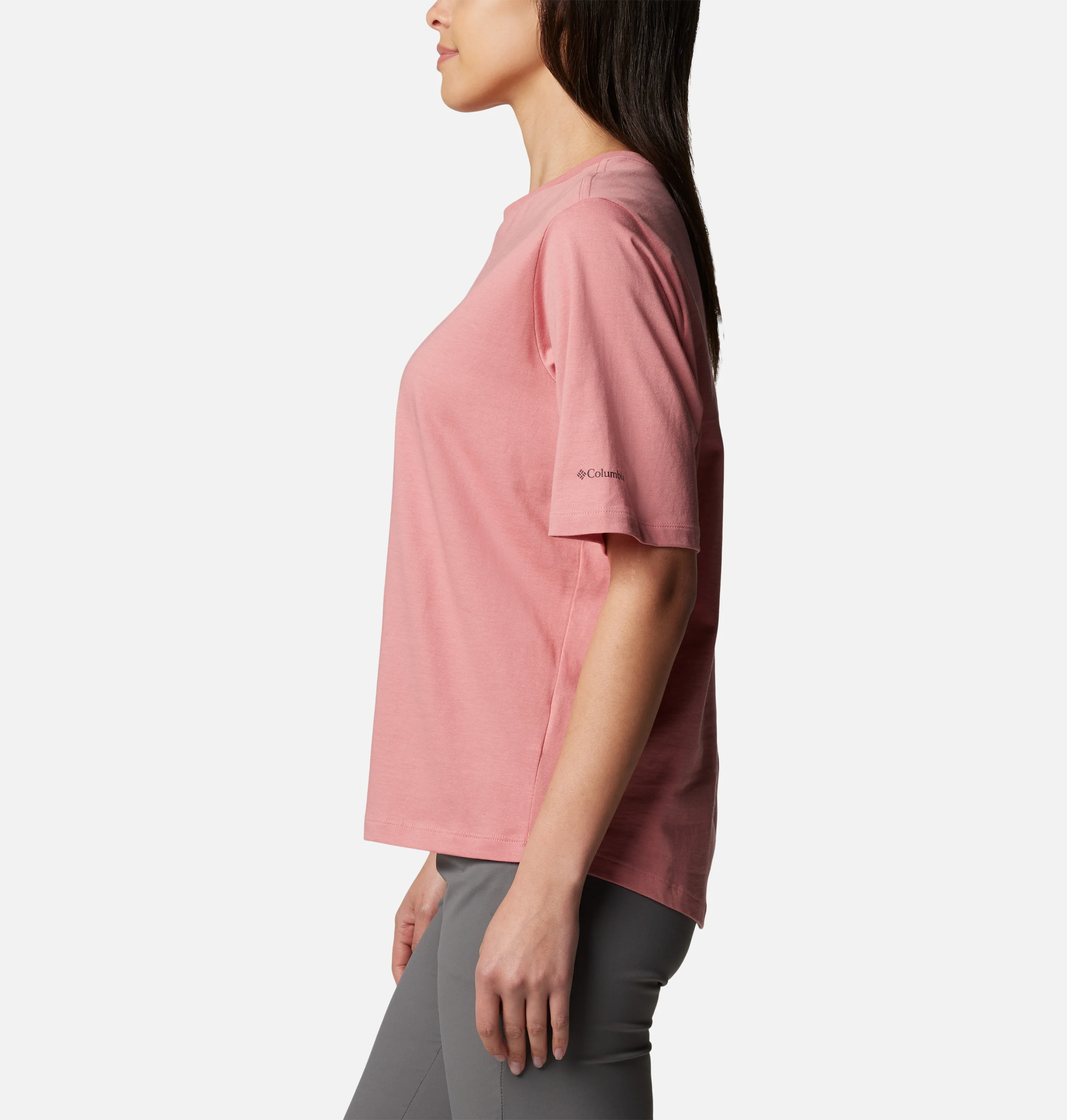 Columbia Women Pink North Cascades Relaxed Tee - Image 3