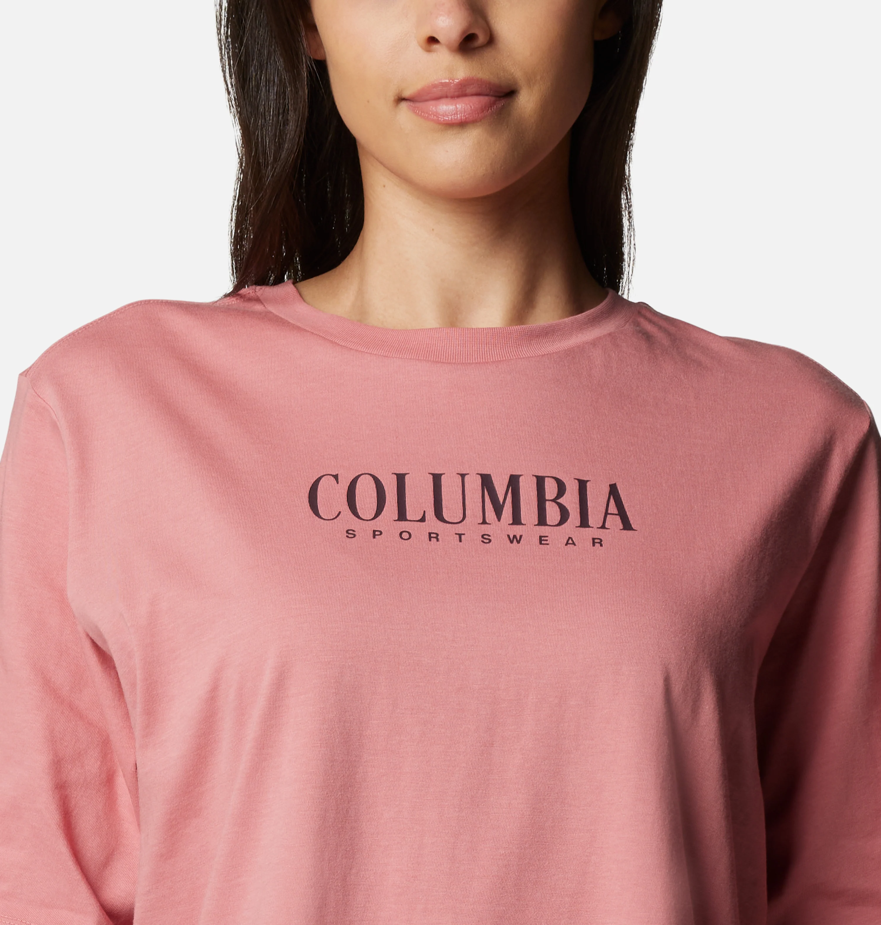 Columbia Women Pink North Cascades Relaxed Tee - Image 4