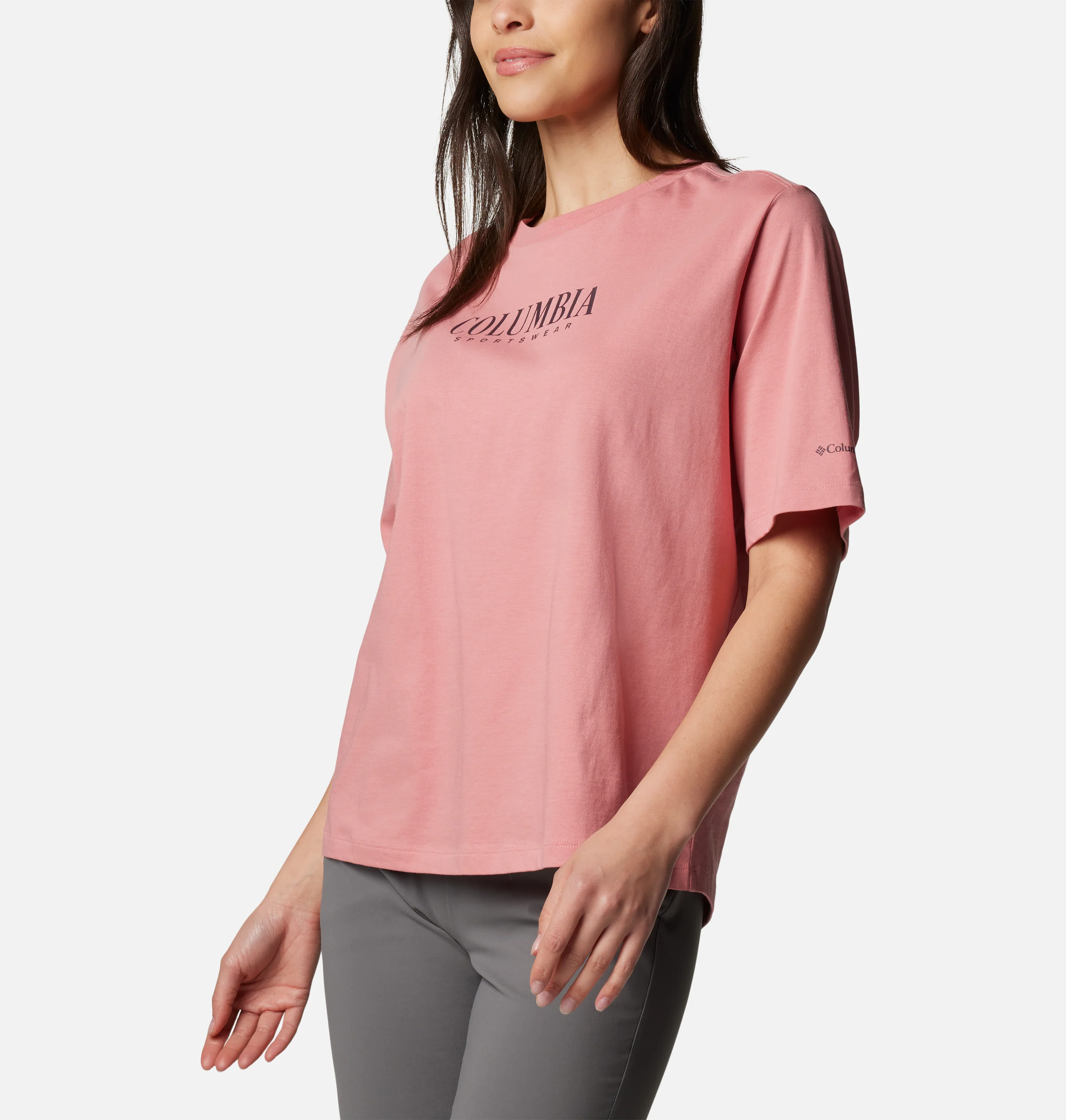 Columbia Women Pink North Cascades Relaxed Tee - Image 5