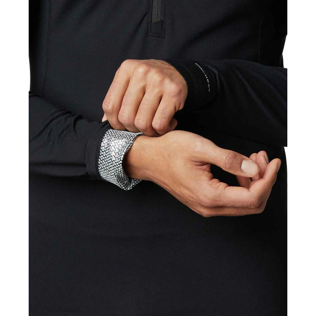 Columbia Men Black Omni-Heat 3D Knit Half Zip II (Non Returnable) - Image 4