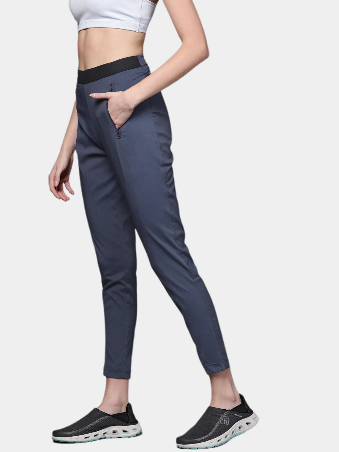 Columbia Women Navy Blue On The Go Hybrid Pant (Sun Protection) - Image 11