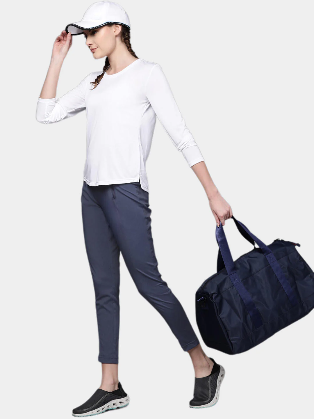 Columbia Women Navy Blue On The Go Hybrid Pant (Sun Protection) - Image 13