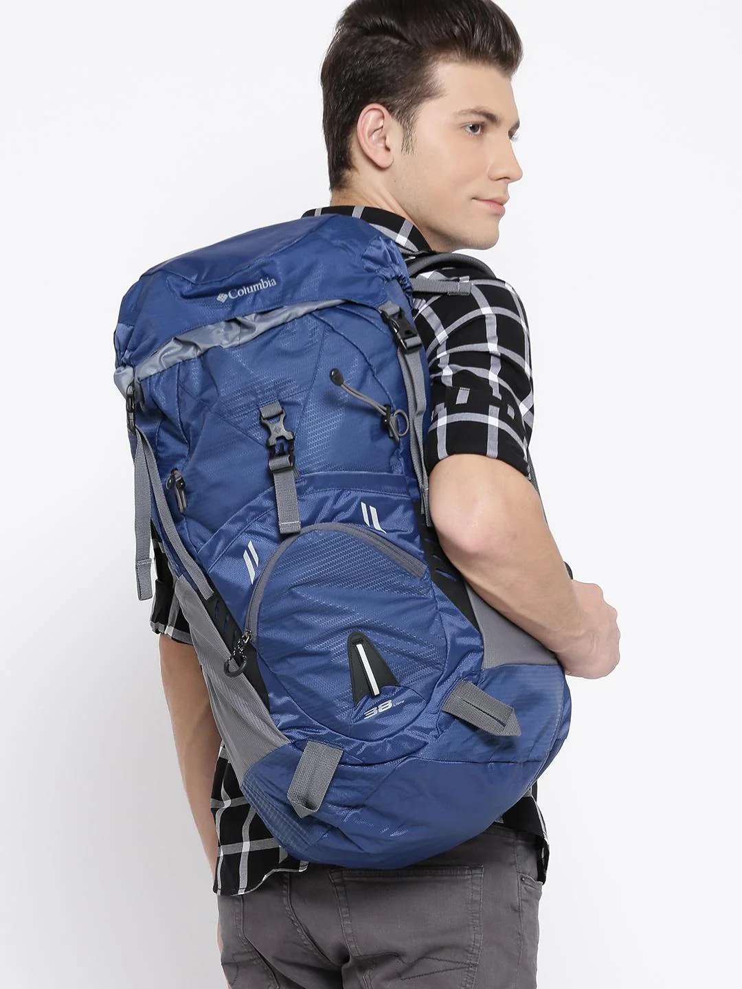 Columbia Unisex Blue Outdoor Adventure 38L Backpack - Image 6